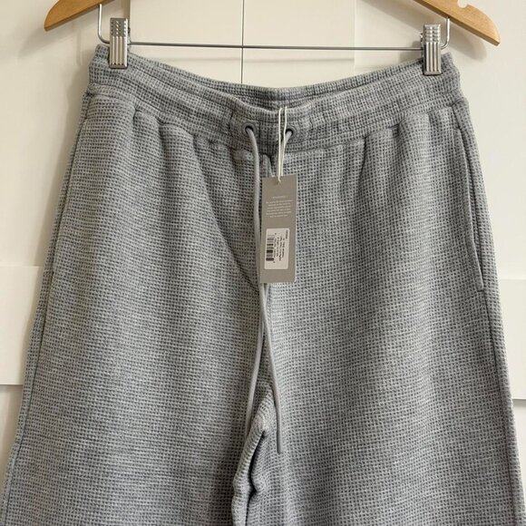 Negative Underwear Waffle Knit Track Pant in Heather Grey, Size Medium - Picture 8 of 11